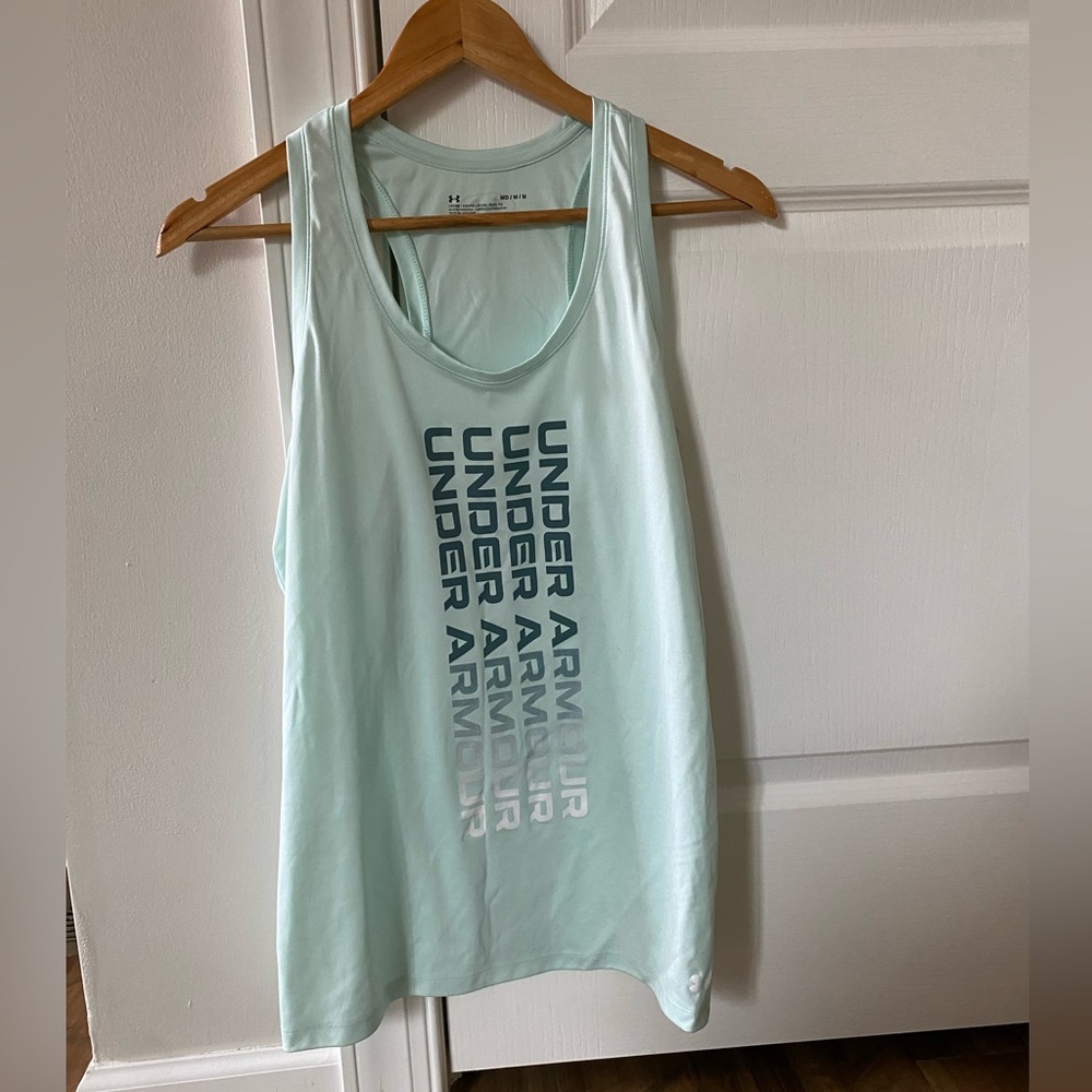 Medium Under Armour loose tank, mint green